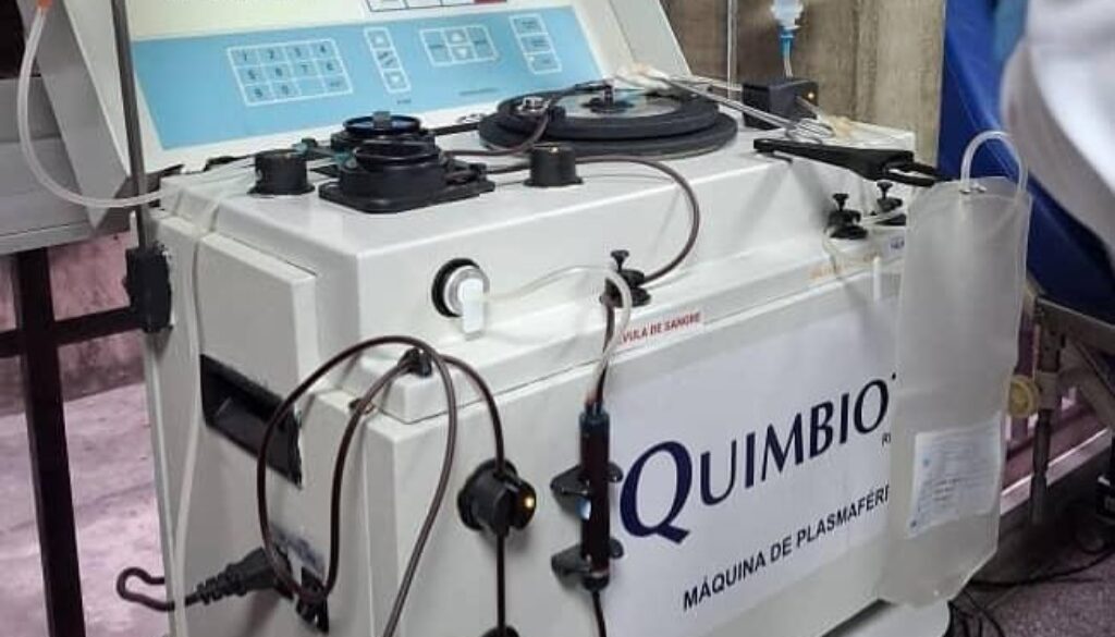 QUIMBIOTEC Fortalece la Donación de Plasma Humano con la Instalación de Equipos de Plasmaféresis en Hospitales de la Gran Caracas.