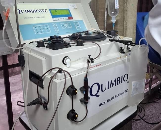 QUIMBIOTEC Fortalece la Donación de Plasma Humano con la Instalación de Equipos de Plasmaféresis en Hospitales de la Gran Caracas.